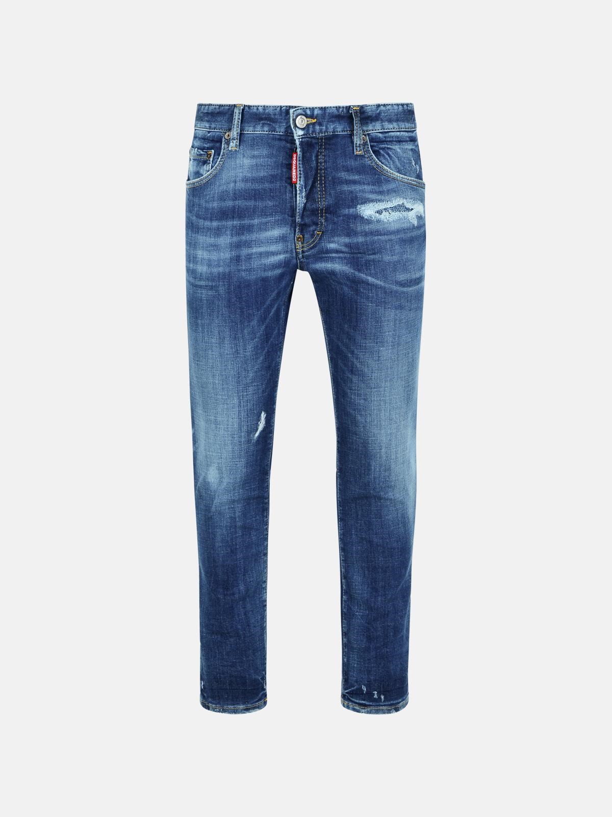 Dsquared2 'skater' Blue Cotton Jeans In Blue