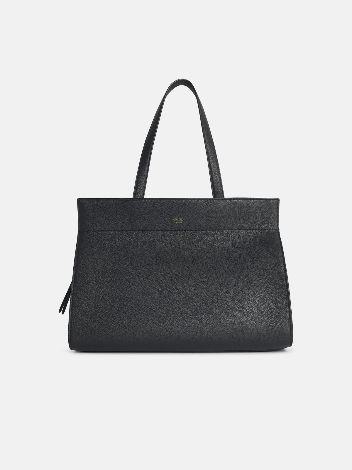 Khaite 'crosby' Black Leather Bag