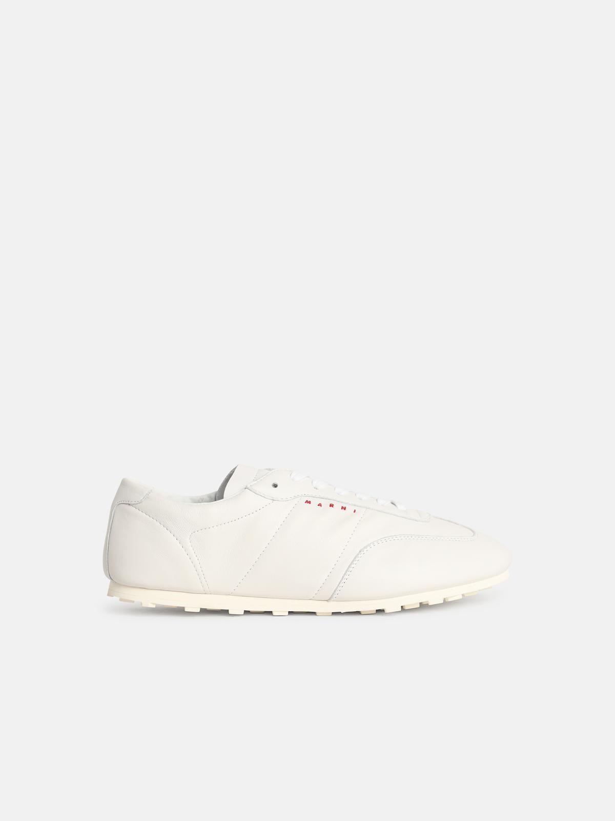 MARNI White Leather Sneakers　マルニ ホワイト レザー スニーカー MARNI