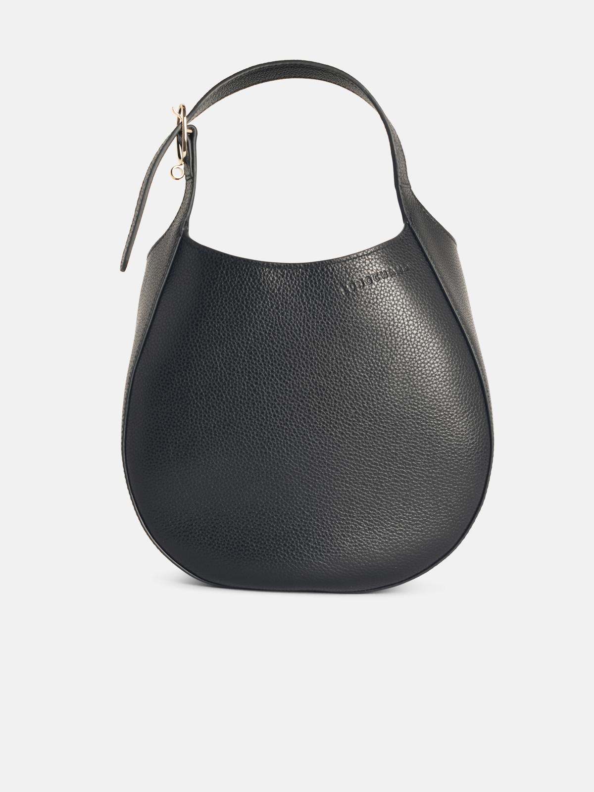Longchamp 'le Foulonné' S Black Leather Bag