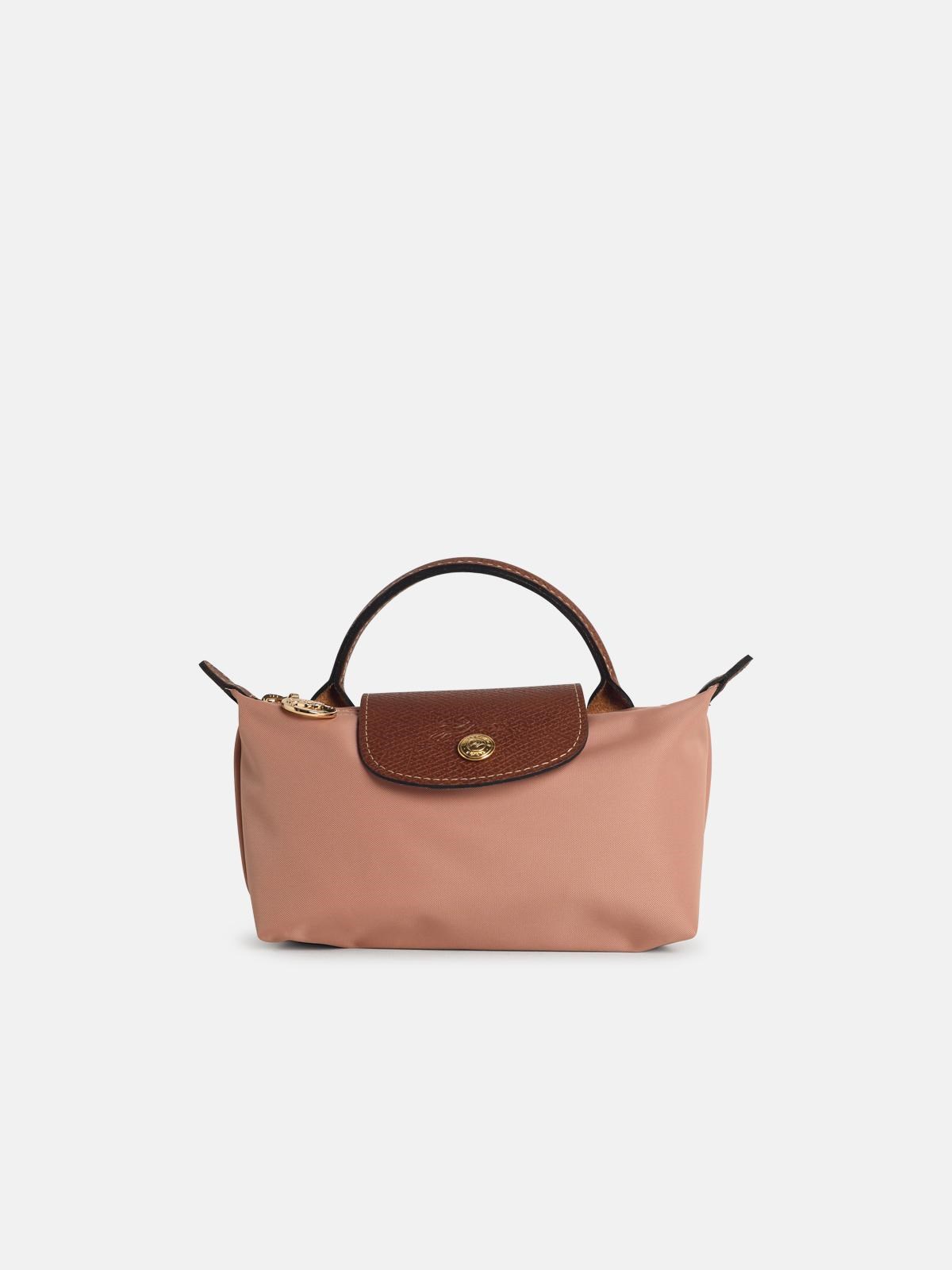 Longchamp Clutch Bag With 'le Pliage Original' Handle In Pink