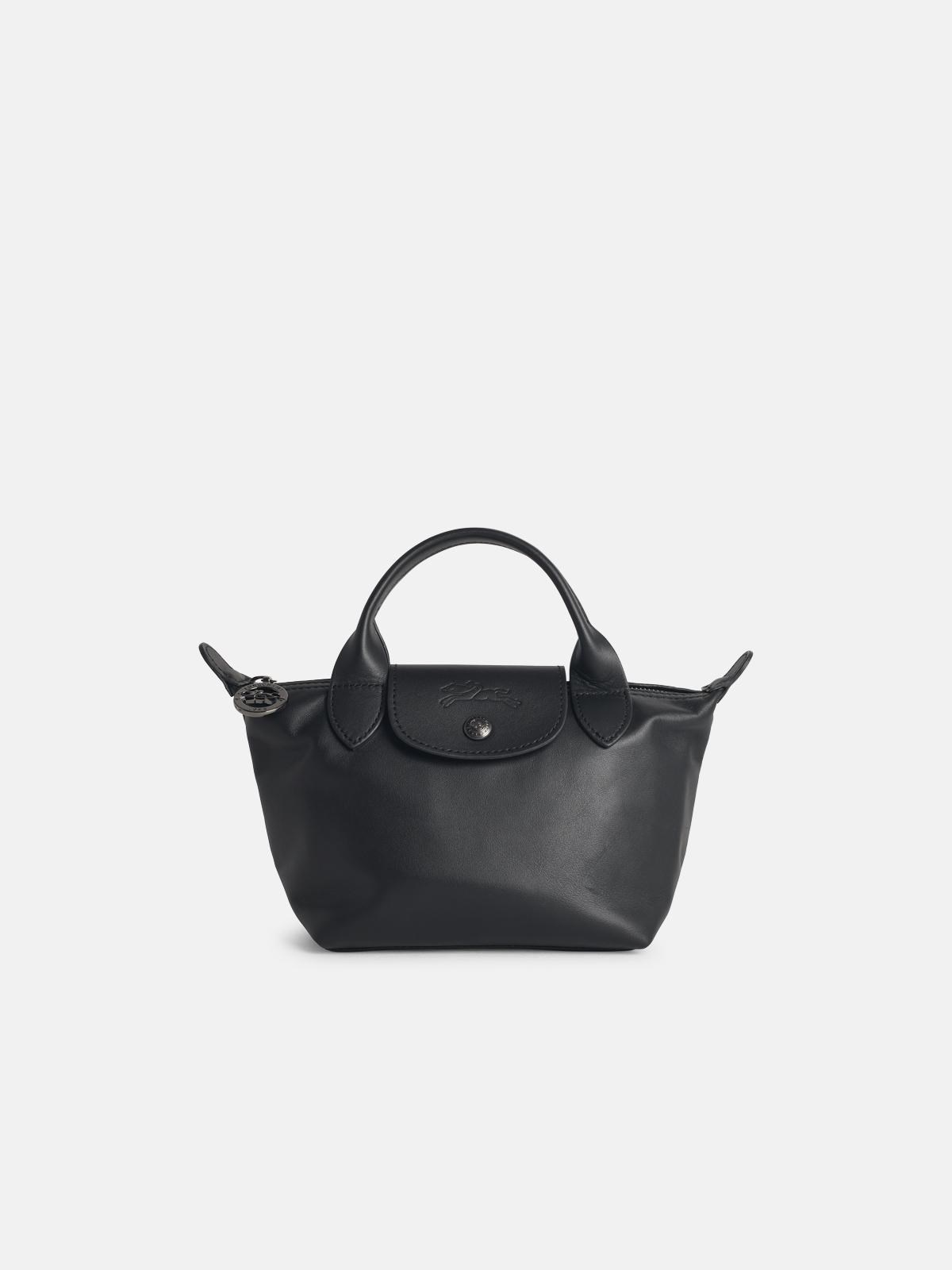 Longchamp Bag With Black Leather 'xs Le Pliage Xtra' Handle In Black