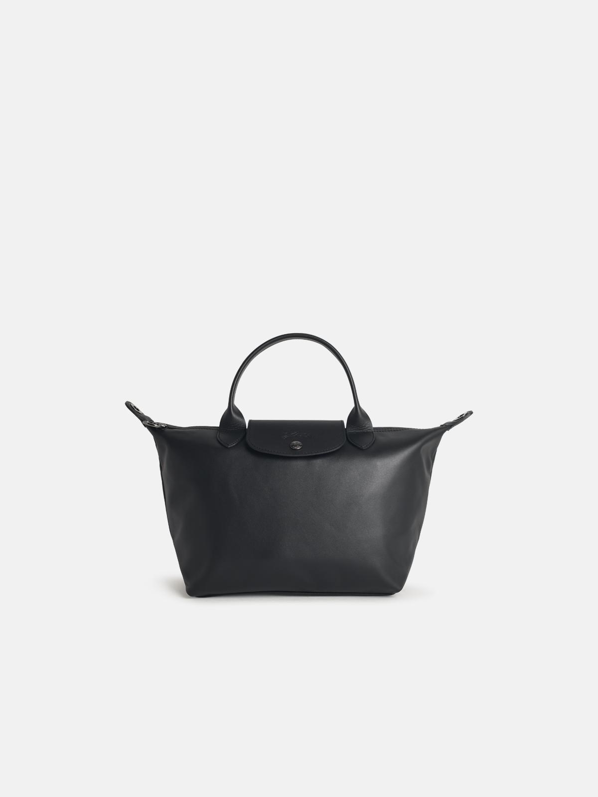 Longchamp Bag With Black Leather 's Le Pliage Xtra' Handle In Black