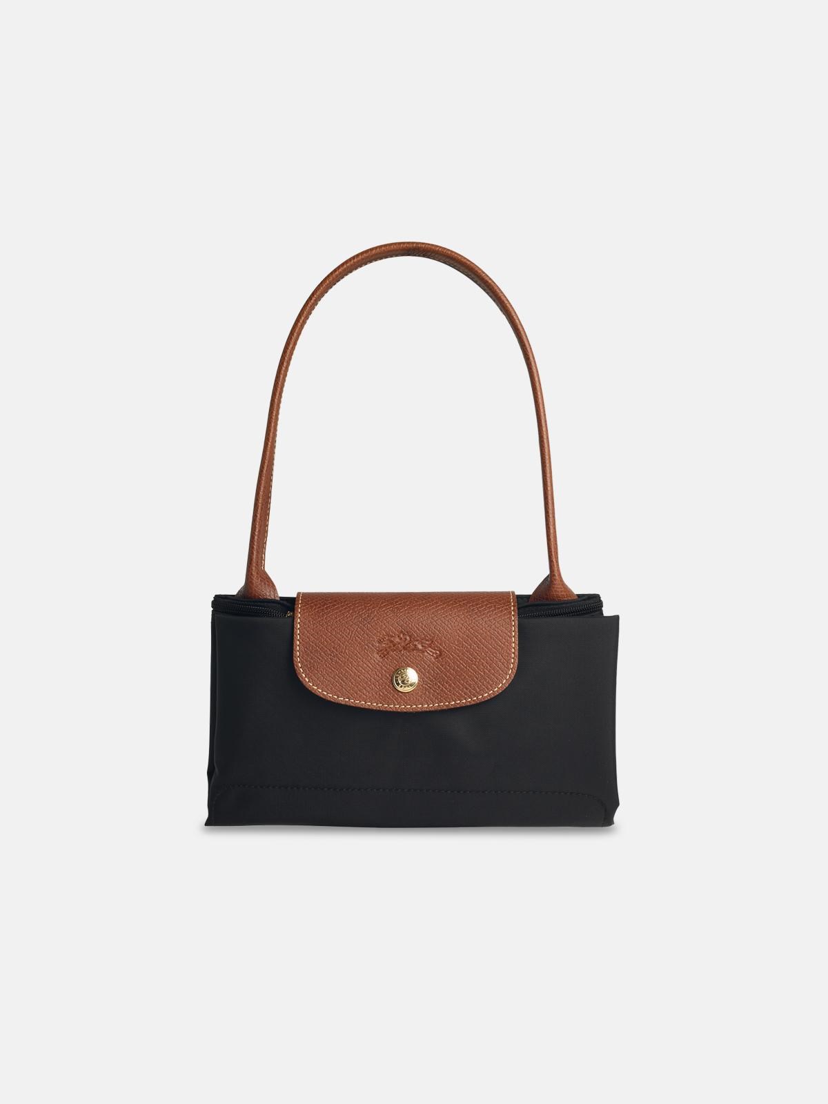 Longchamp 'm Le Pliage Original' Black Recycled Tela Shoulder Bag