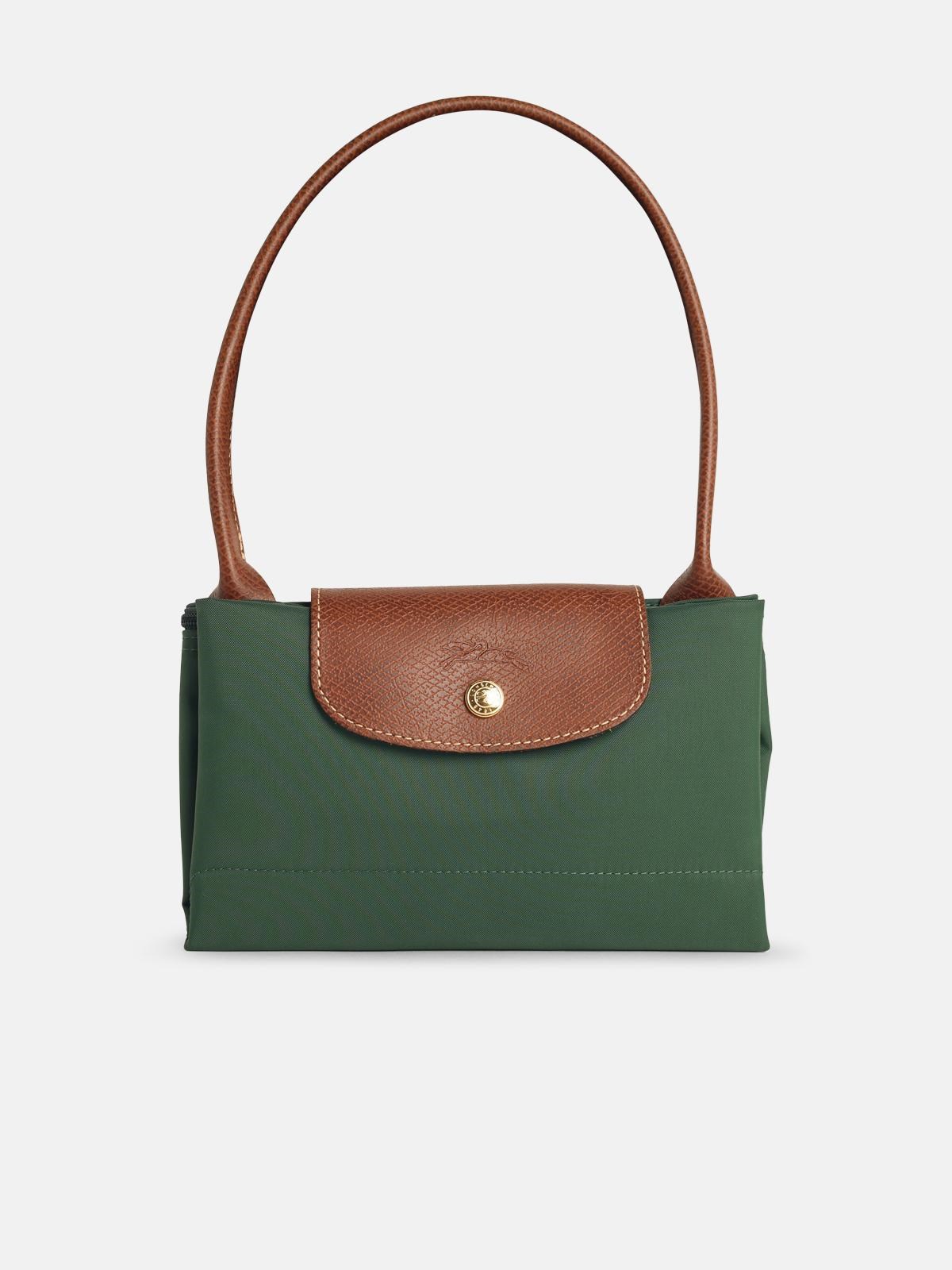 Longchamp 'le Pliage Original' M Bag In English Green Polyamide