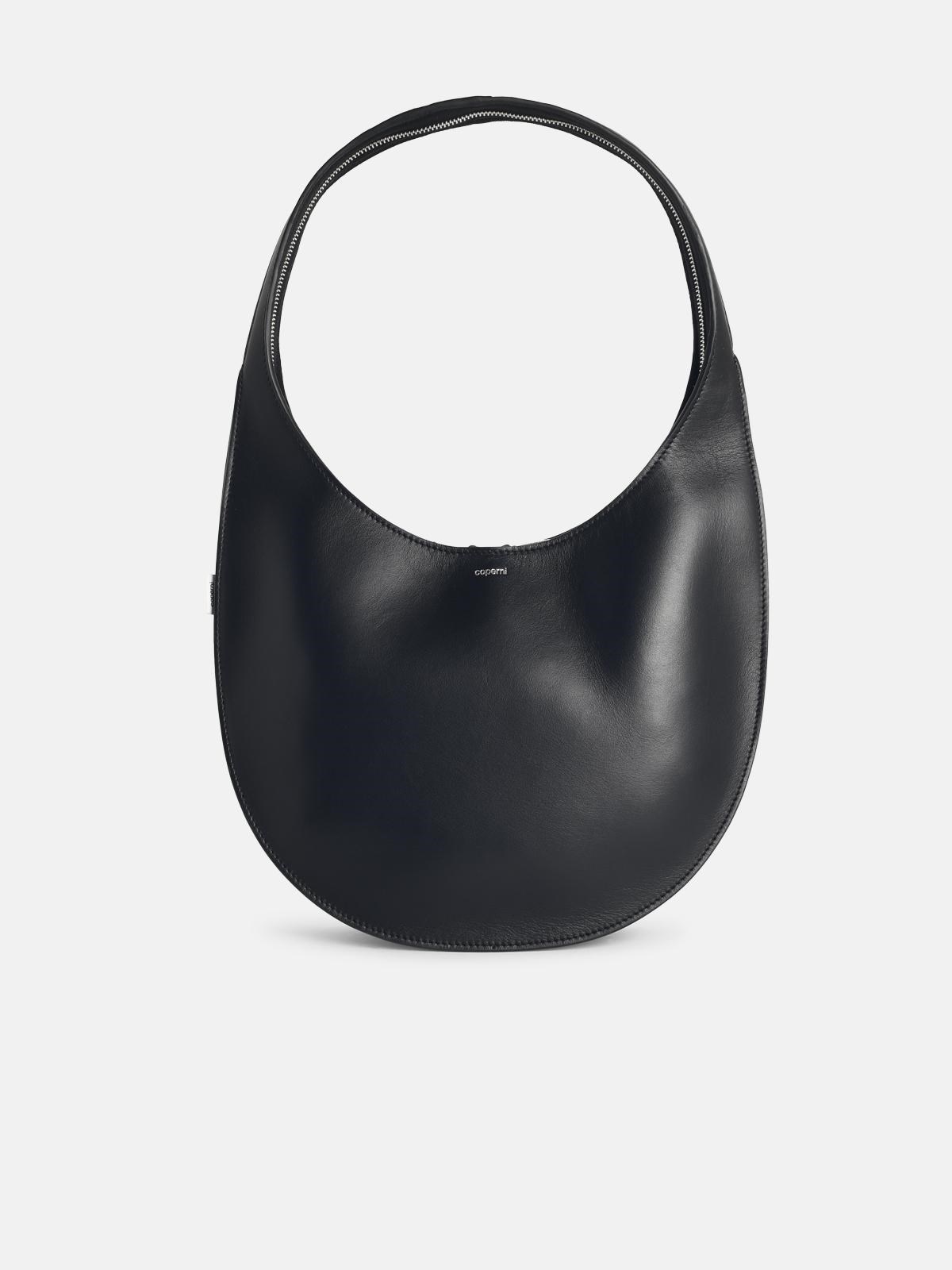 Coperni Medium Soft 'swipe' Black Leather Bag In Black
