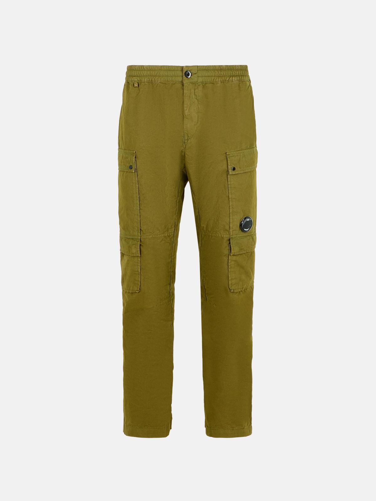 C.p. Company Cargo Pants In Green Cotton In Green