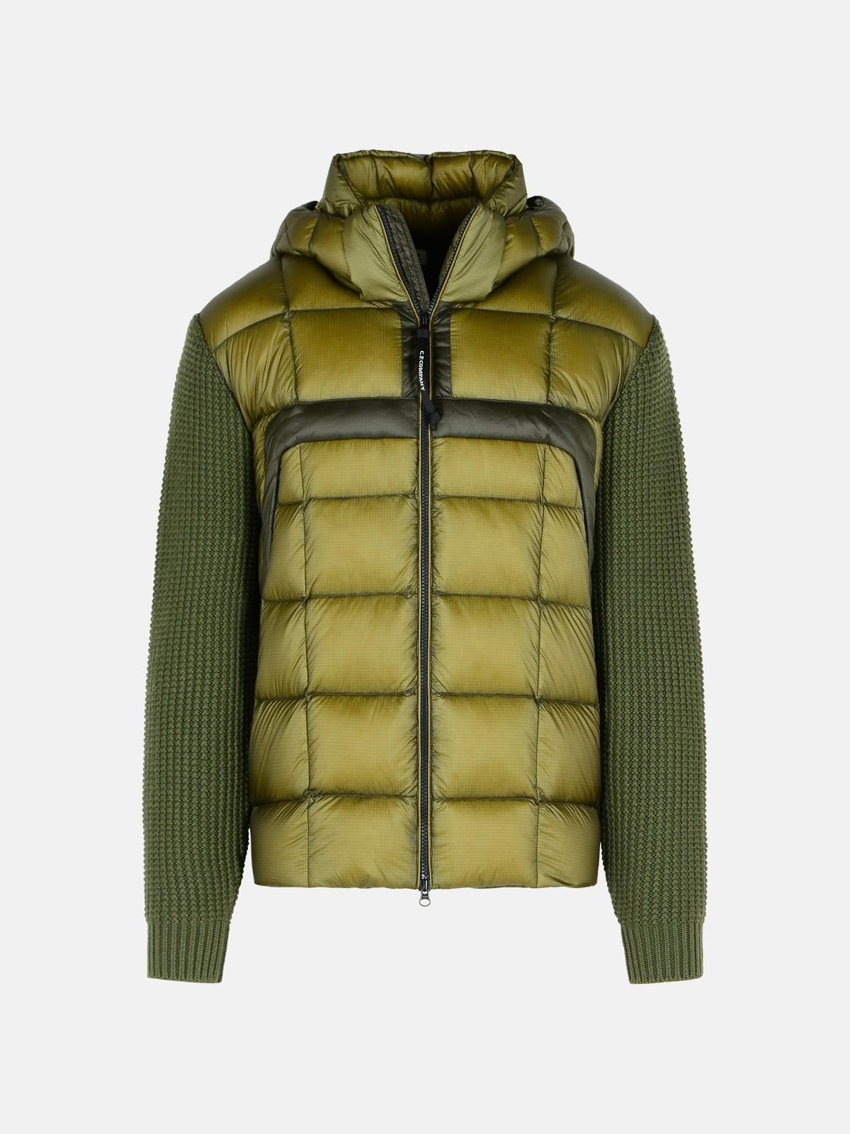 C.p. Company Green Wool And Nylon Sweater In Green