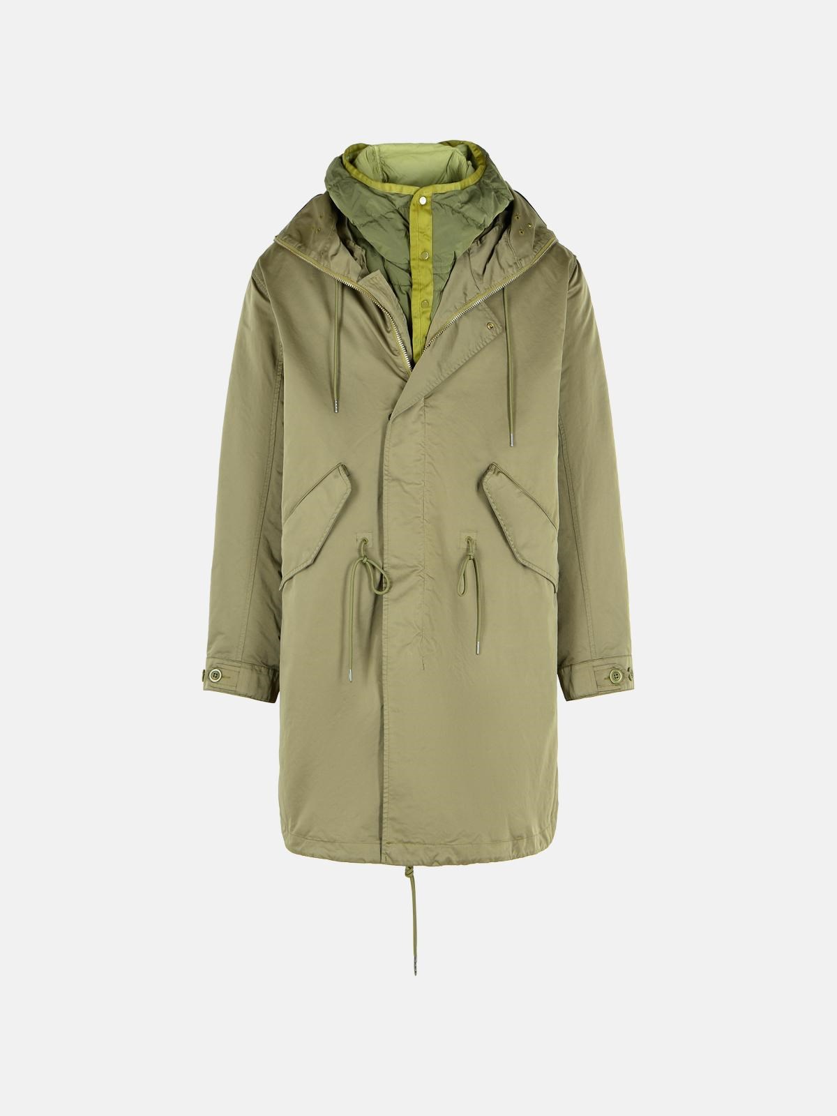 C.p. Company Green Polyester Blend Parka In Green