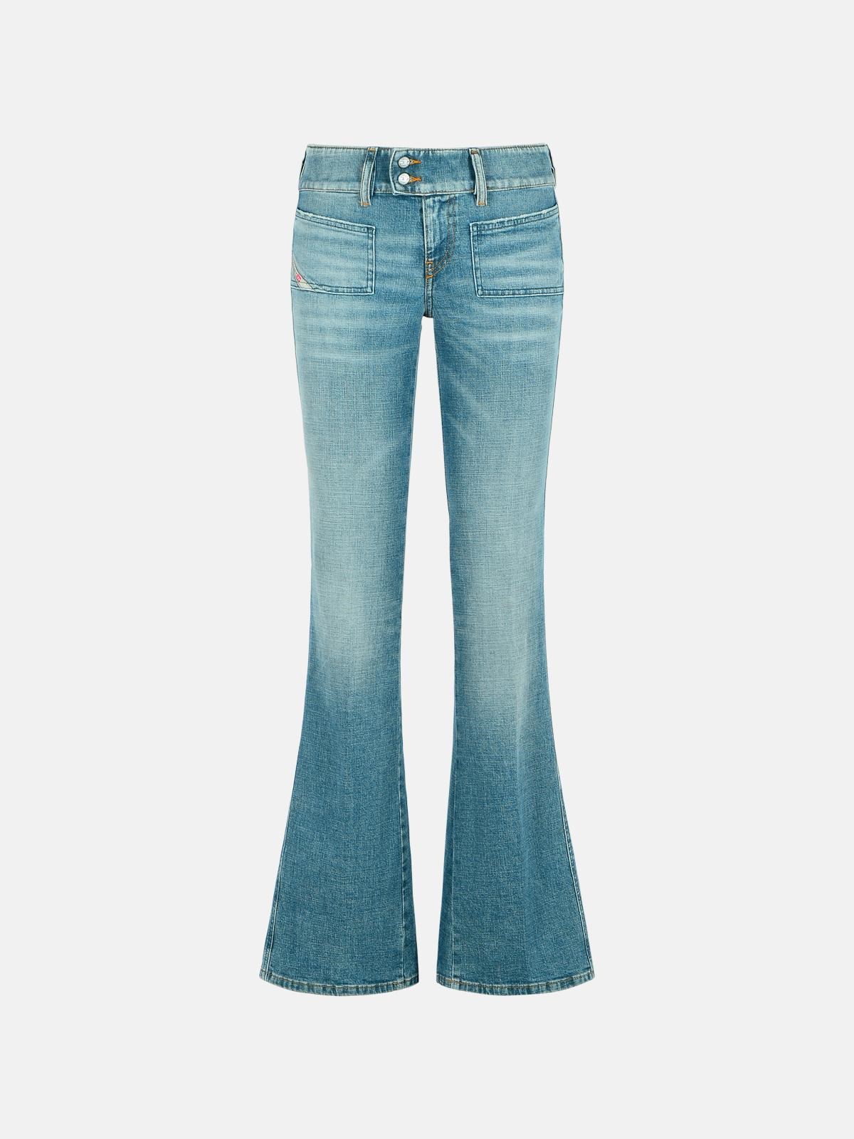 Diesel 'd.hush' Medium Blue Cotton Jeans In Blue