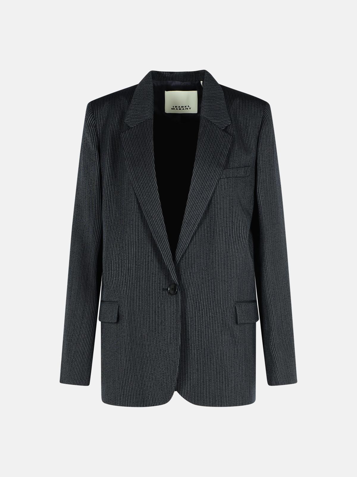 Isabel Marant ISABEL MARANT 'Omelia' Black Virgin Wool Blend Blazer　ISABEL MARANT 'Omelia' ブラック バージン ウール ブレンド ブレザー