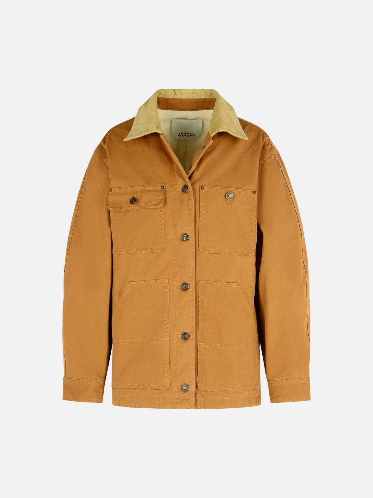 Isabel Marant ISABEL MARANT Ninon' Cotton Cognac Jacket　ISABEL MARANT ニノン コットン コニャック ジャケット
