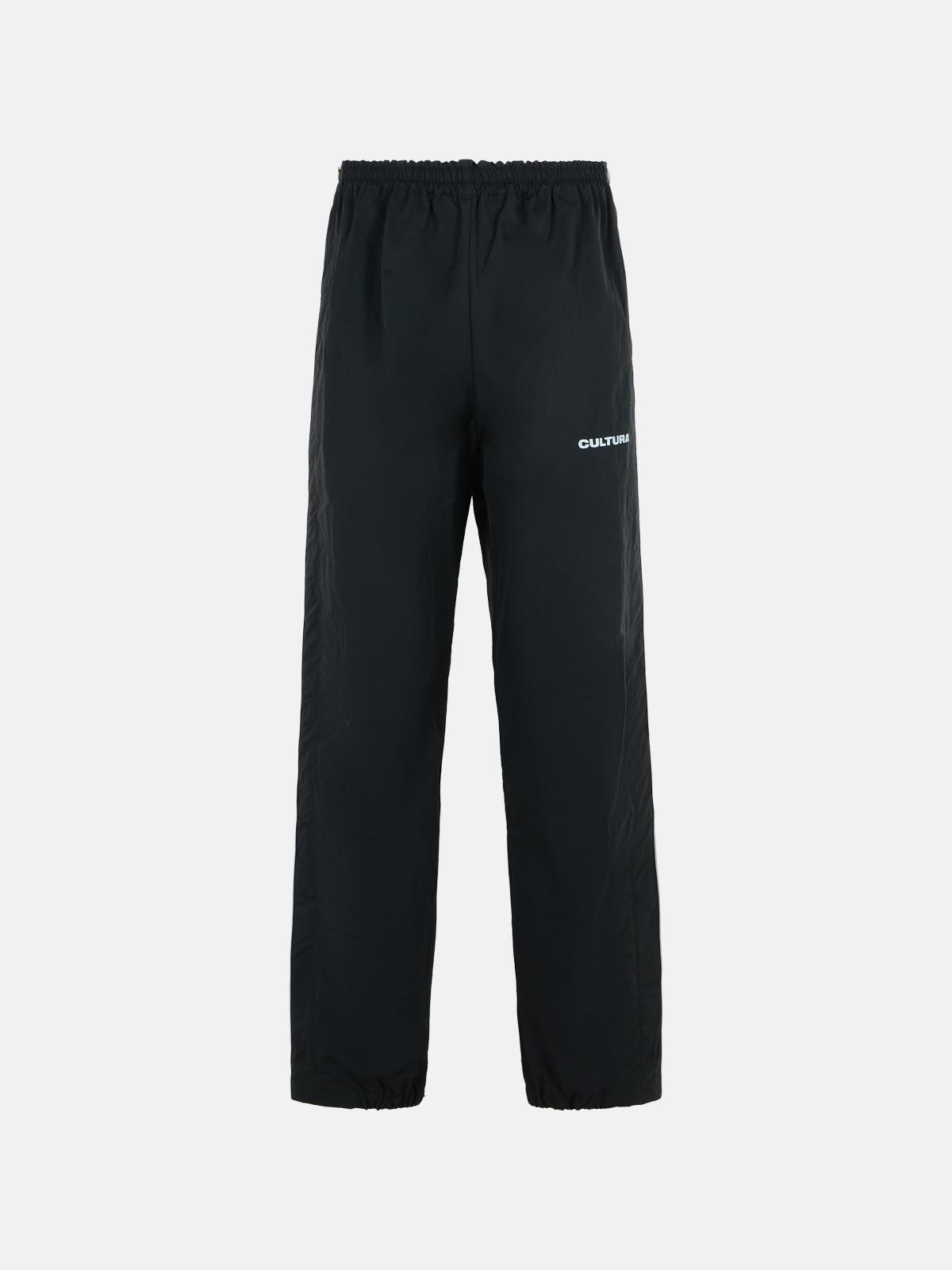 Cultura 'berlin' Black Polyamide Pants In Black