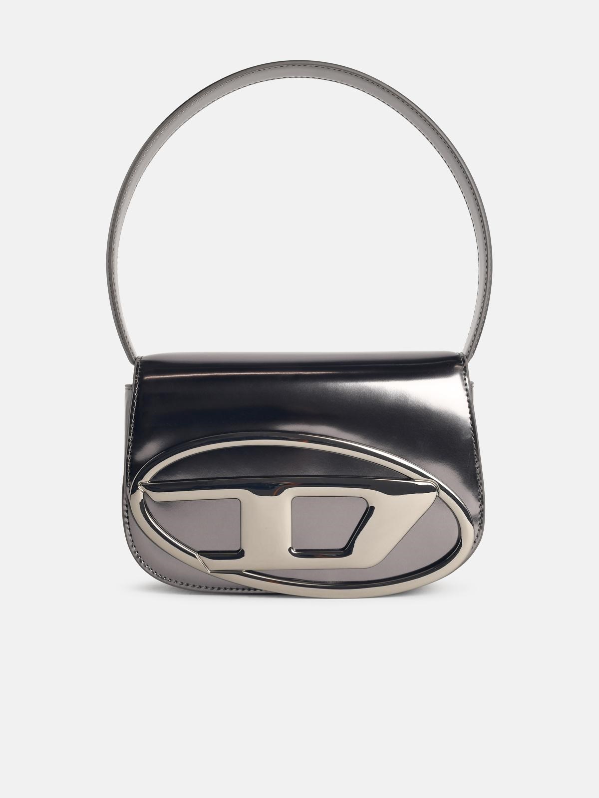 DIESEL '1Dr' Grey Mirrored Leather Bag　DIESEL '1Dr' グレー ミラード レザー バッグ DIESEL