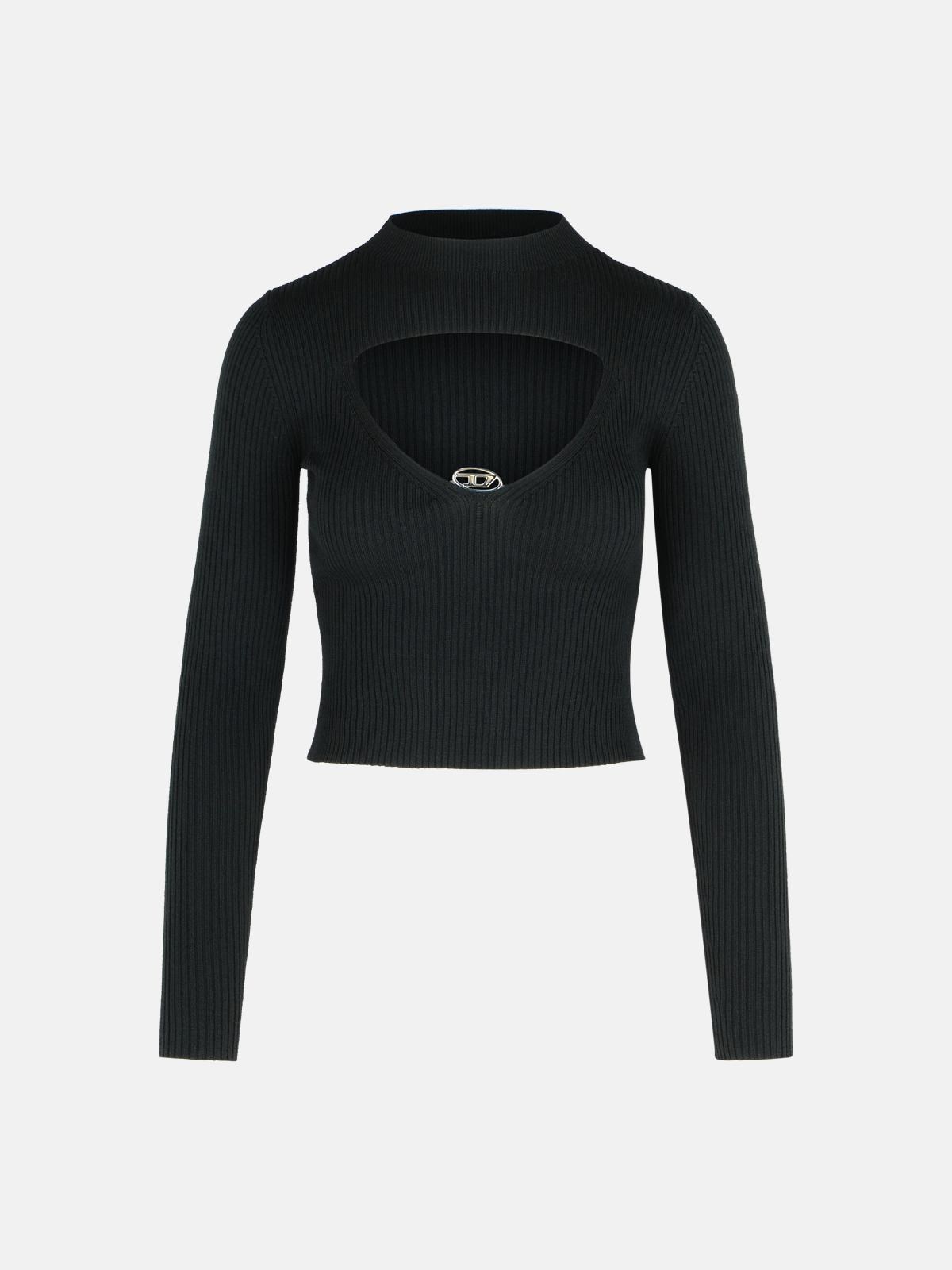Diesel 'olina' Black Wool Sweater In Black