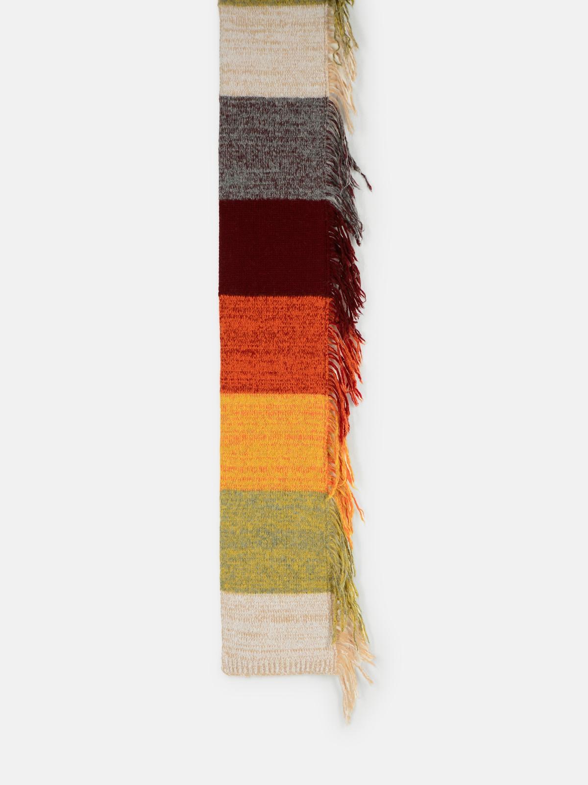 Dries Van Noten Multicolor Wool Blend Scarf In Multi