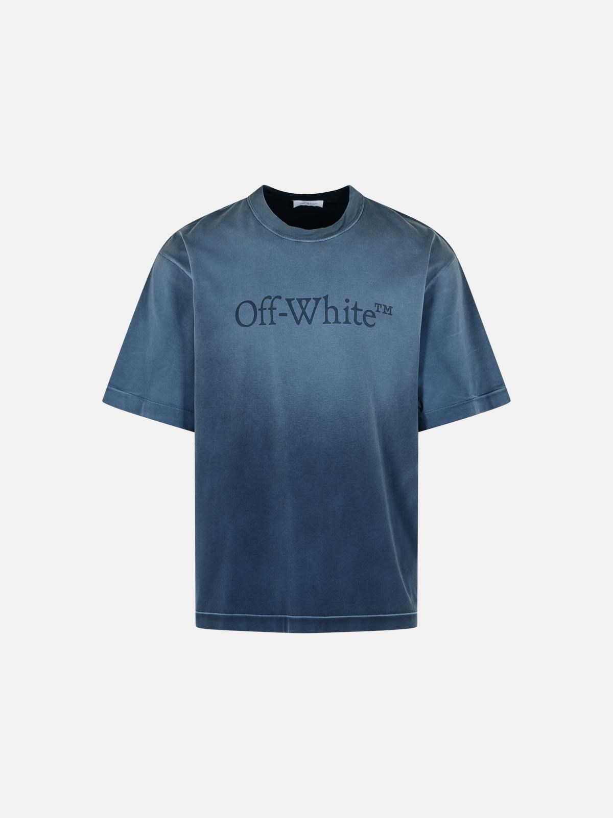 Off-white Kids' 'laundry Skate' Light Blue Cotton T-shirt