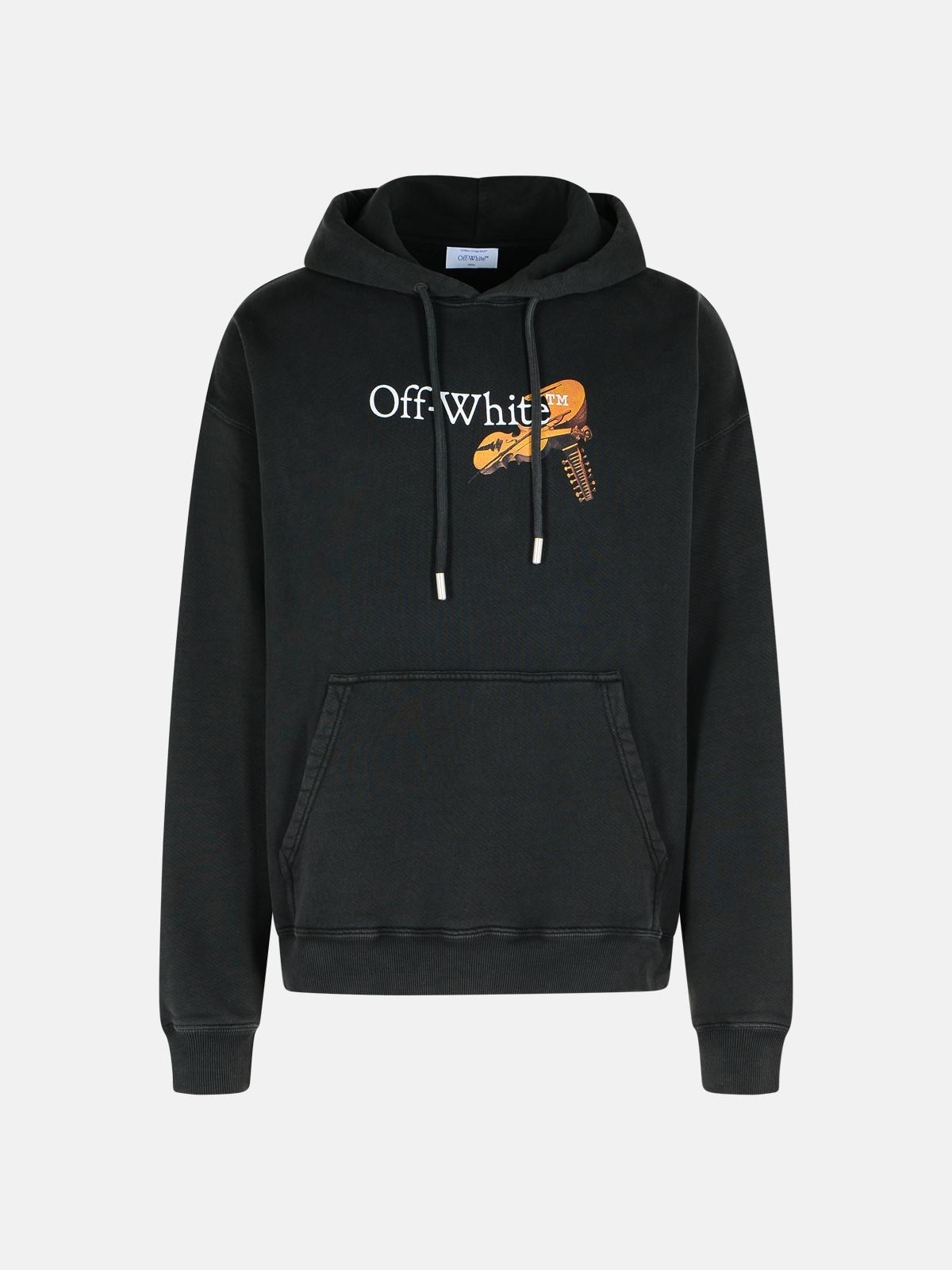 Off-White OFF-WHITE 'Cupid Arrow' Black Cotton Sweatshirt　OFF-WHITE 'Cupid Arrow' ブラック コットン スウェットシャツ