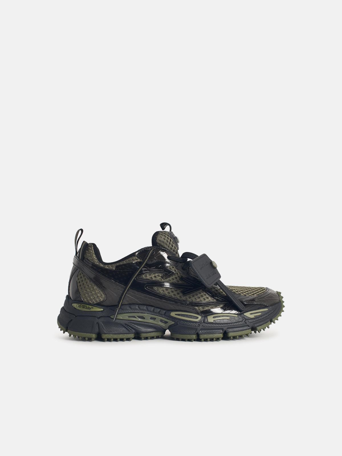 Off-white 'be Right Back' Green Technical Fabric Sneakers In Green