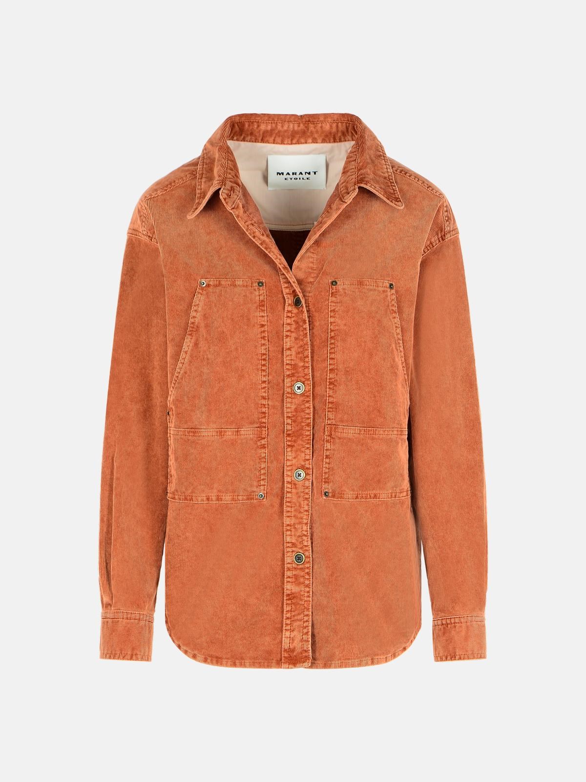 Isabel Marant Étoile Rust Cotton Blend Shirt In Orange