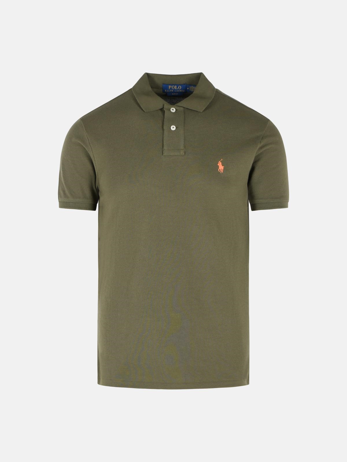 POLO RALPH LAUREN Polo Shirt In Green Cotton