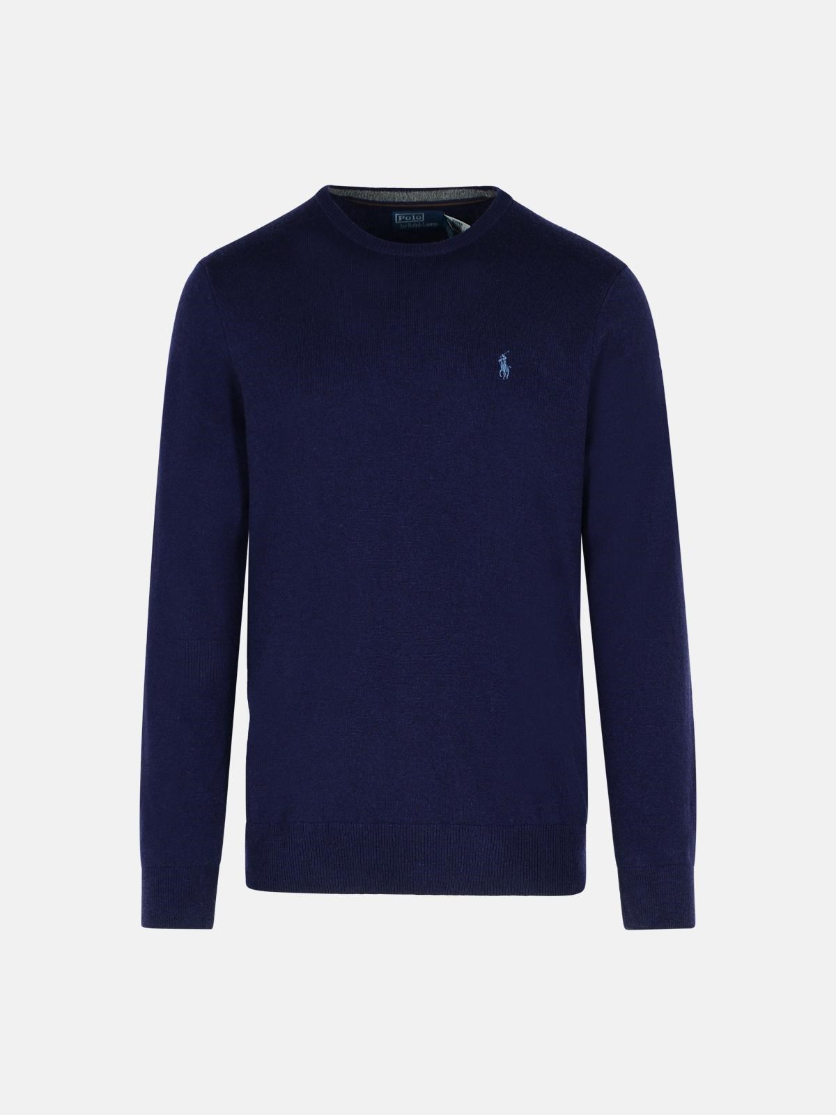 POLO RALPH LAUREN Navy Wool Sweater