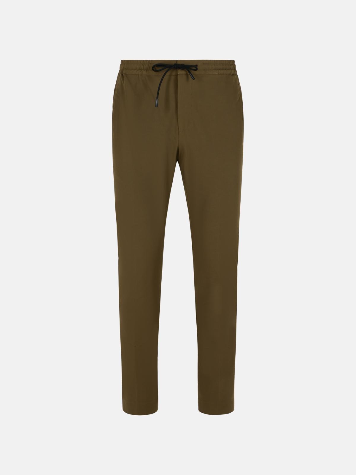 Pt Torino 'omega' Brown Cotton Blend Pants In Brown