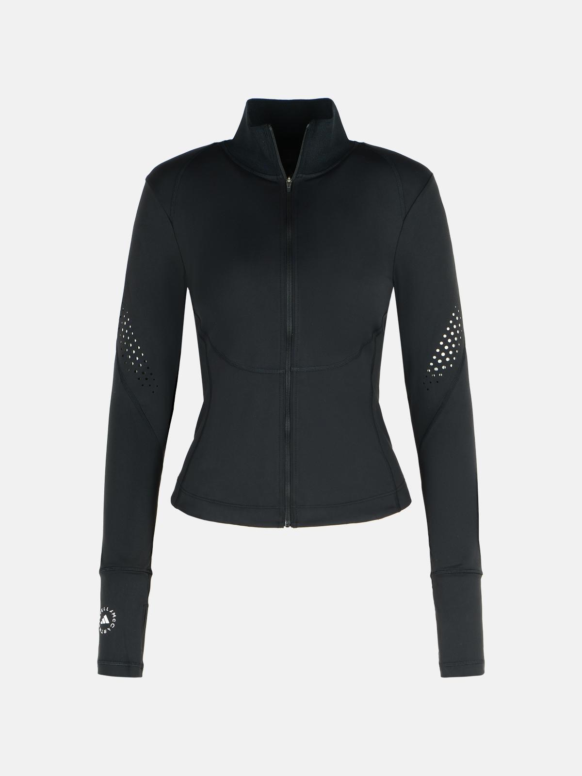 Adidas By Stella Mccartney 'tpr' Black Polyamide Blend Sweatshirt In Black