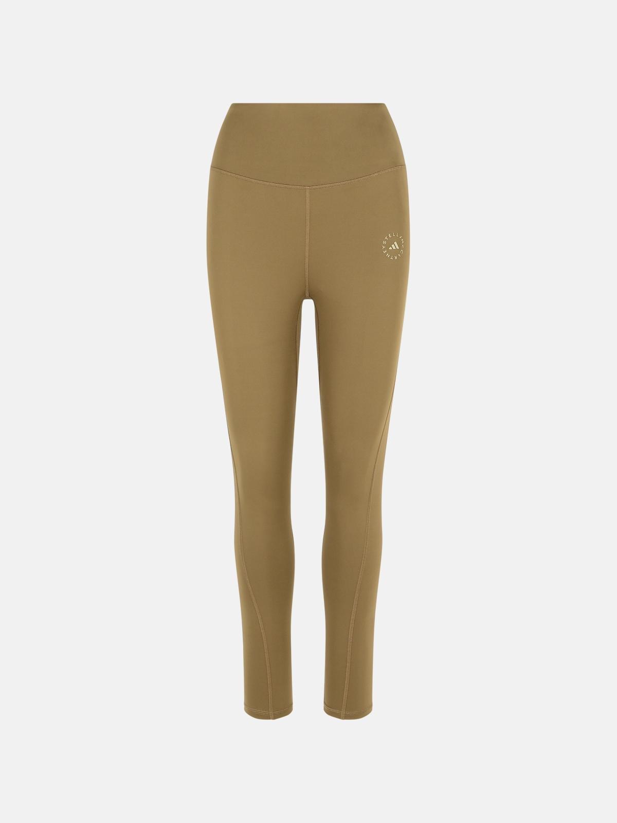 Adidas By Stella Mccartney Army Polyester Blend Leggings In Brown