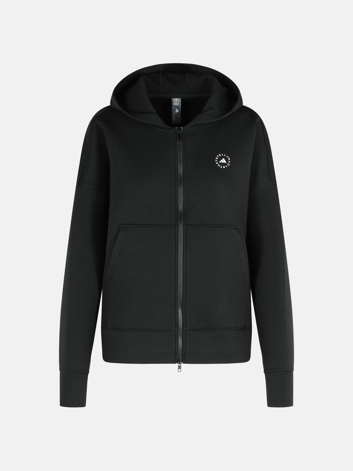Adidas By Stella Mccartney 'scuba' Black Polyester Blend Sweatshirt In Black