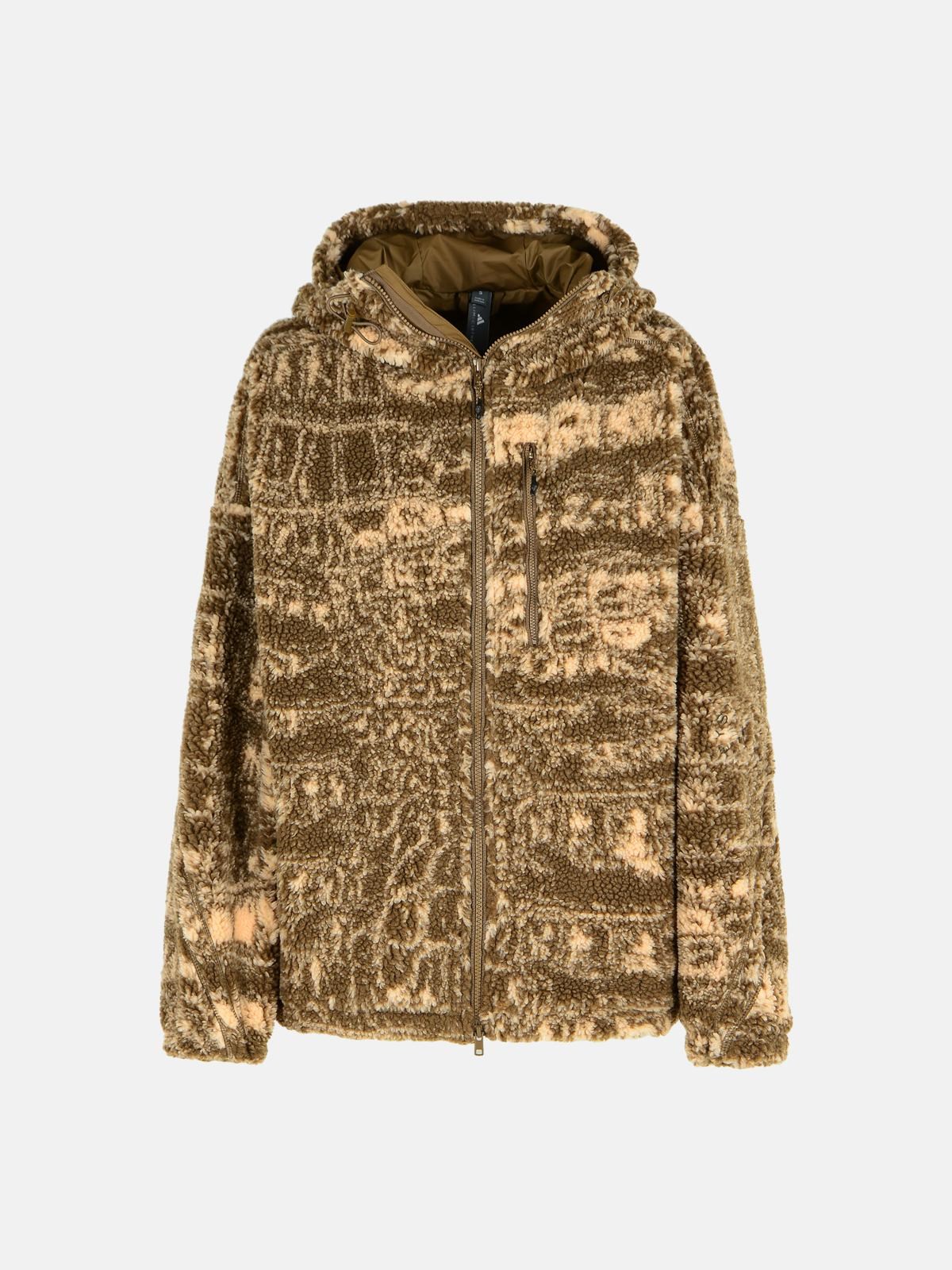 Adidas By Stella Mccartney Two-tone Polyester Fleece In Brown