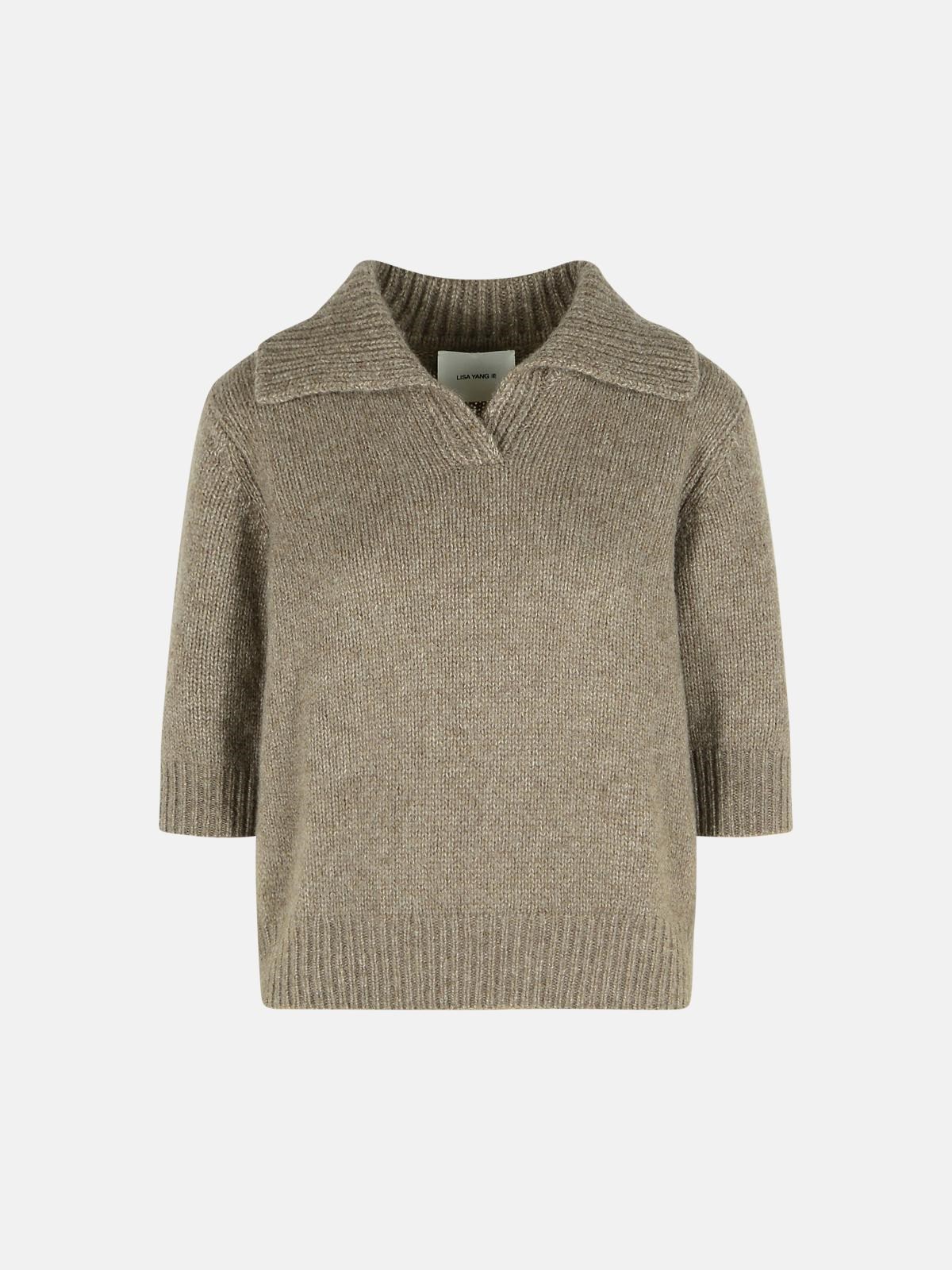 Lisa Yang 'lailai' Cashmere Nougat Sweater In Brown