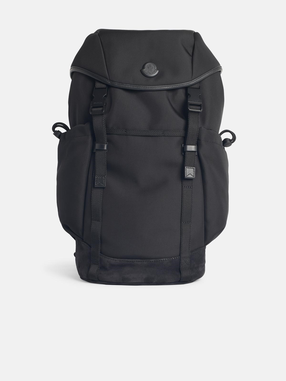 Moncler 'tech' Black Polyamide Blend Backpack In Black