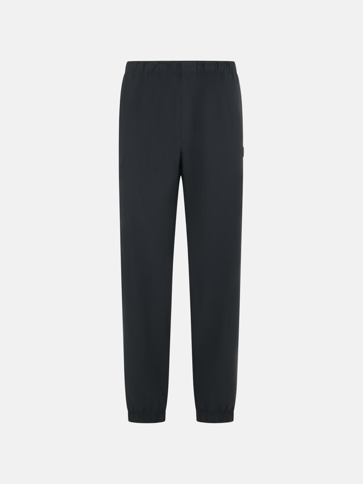 Moncler Black Polyamide Blend Trousers In Black