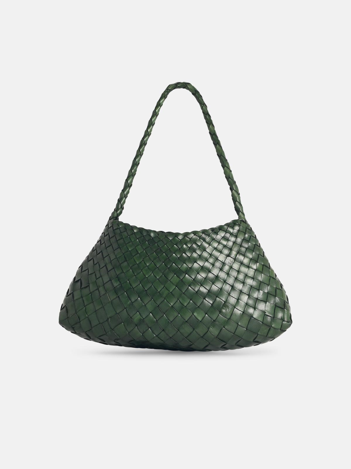 Dragon Diffusion 'rosanna' Leaf Green Leather Bag In Green
