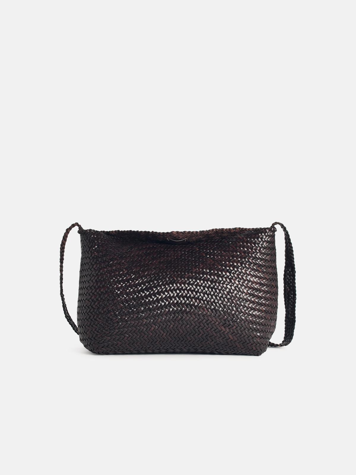 Dragon Diffusion 'santa Marta' Dark Brown Leather Bag In Brown