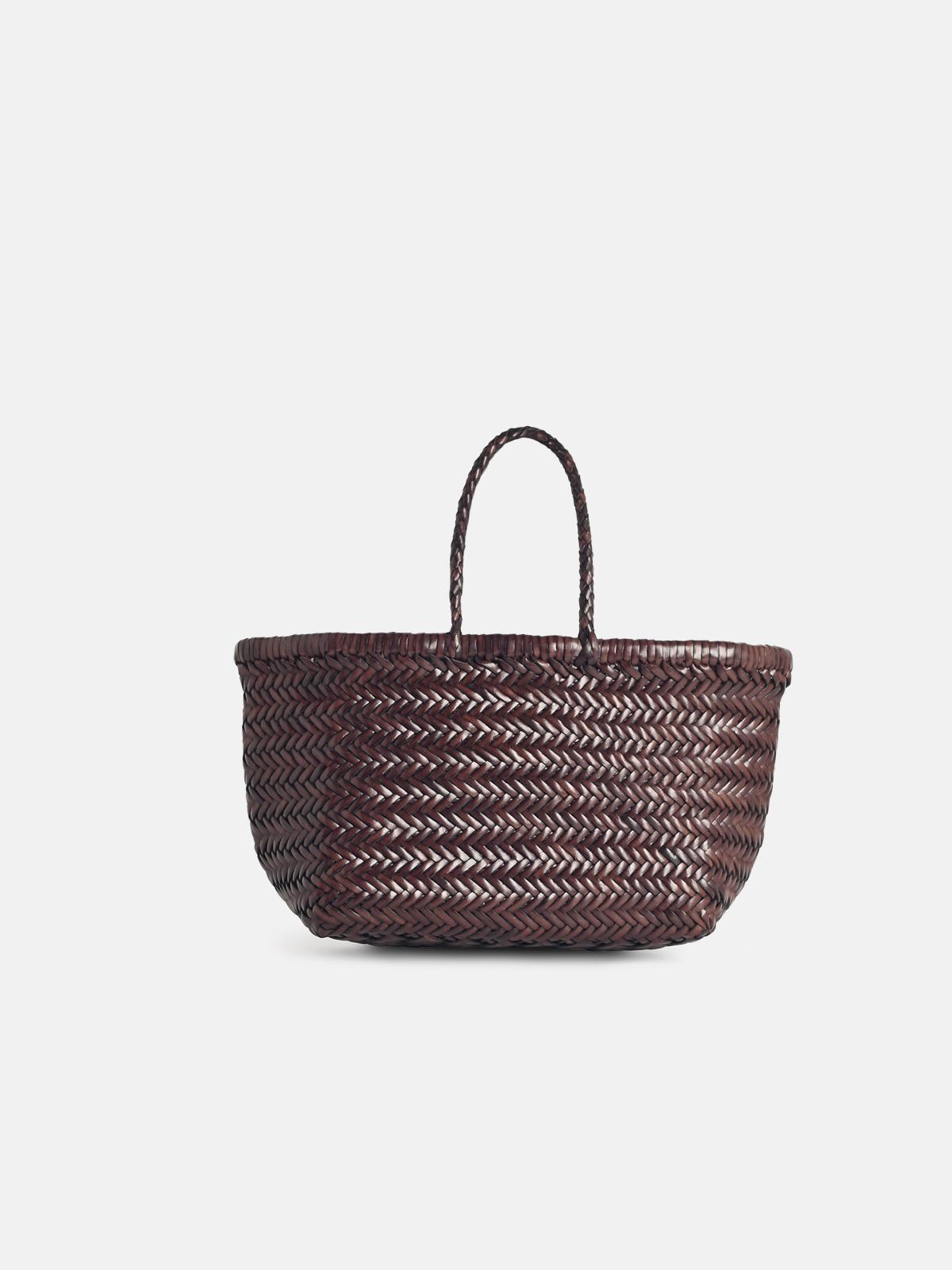 Dragon Diffusion Dark Brown 'bamboo Triple Jump' Small Bag In Brown