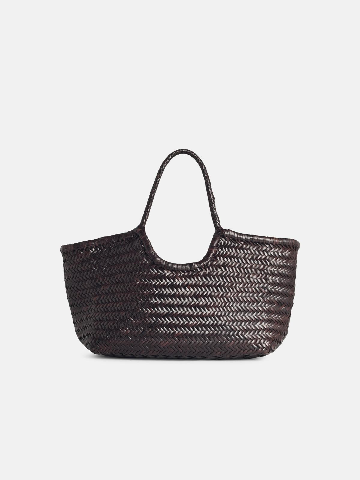 Dragon Diffusion Dark Brown 'nantucket Basket' Large Bag In Brown