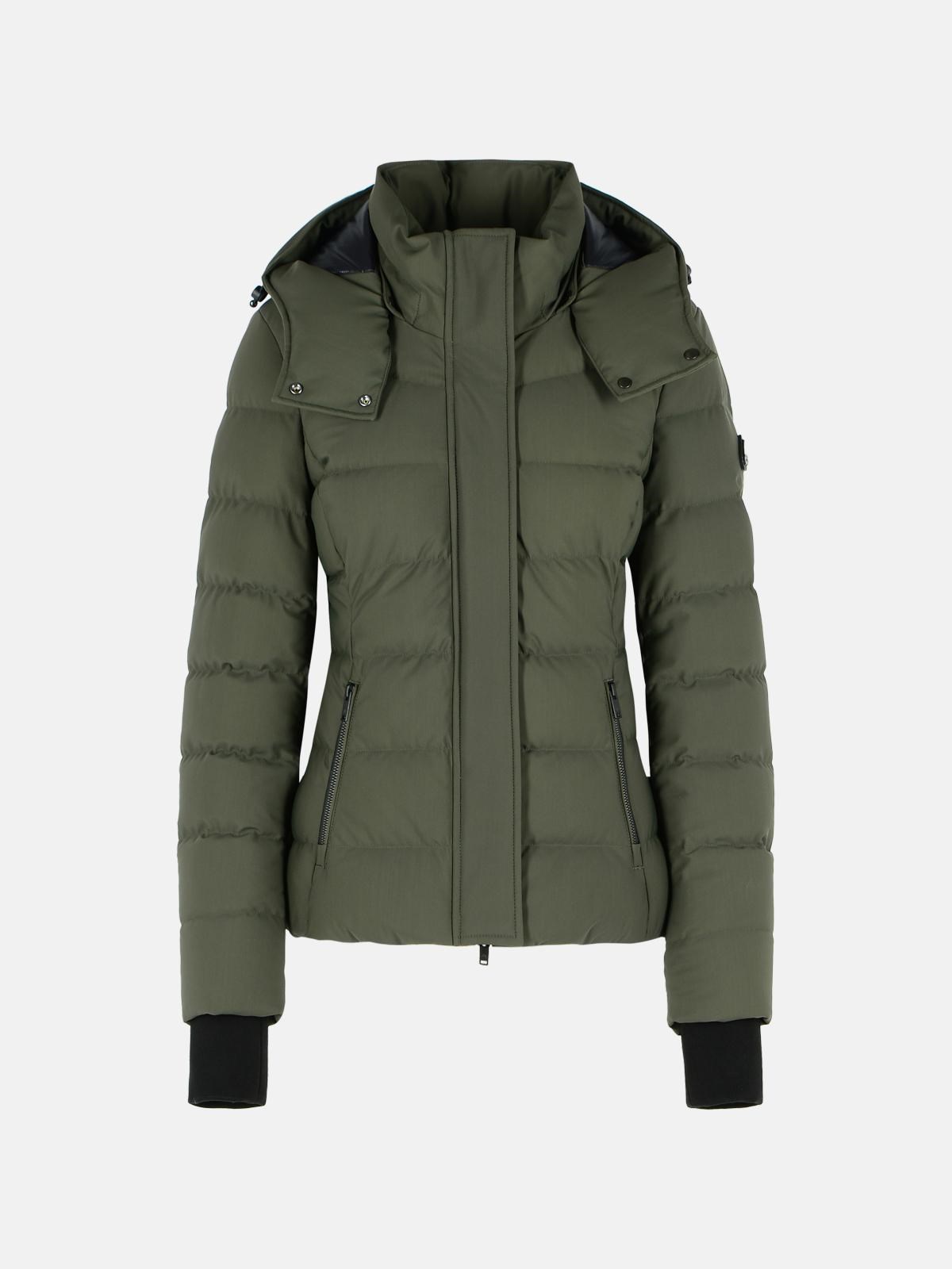 Moose Knuckles 'betta' Green Nylon Blend Jacket