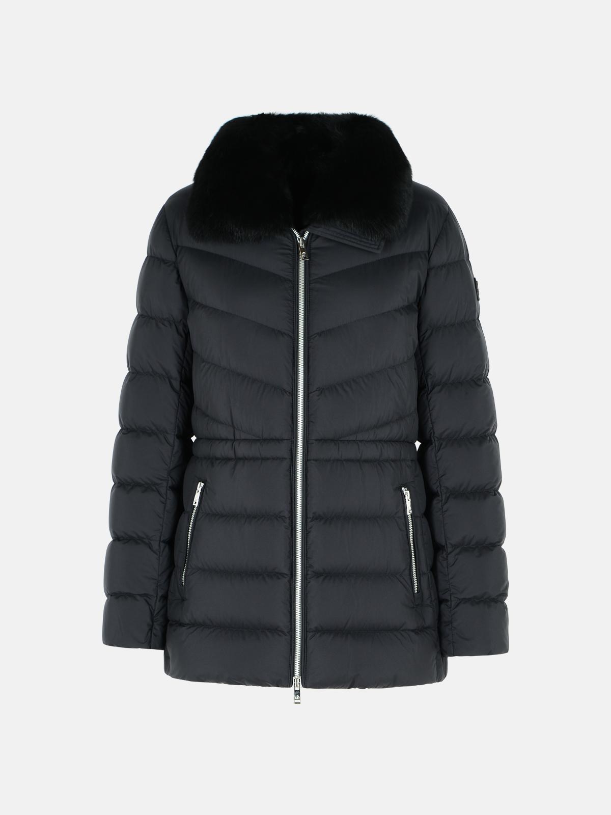 Moose Knuckles Black Nylon Jacket In Black