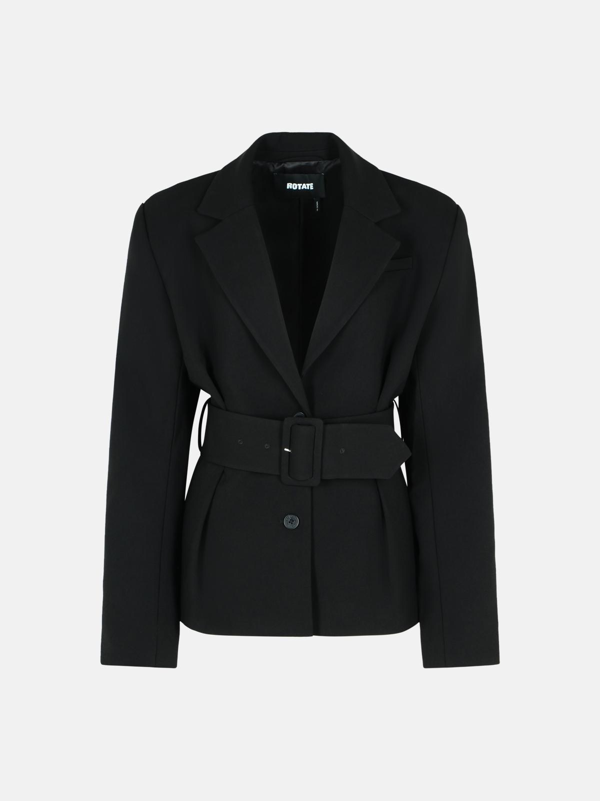 Rotate Birger Christensen 'larina' Black Polyester Blazer In Black