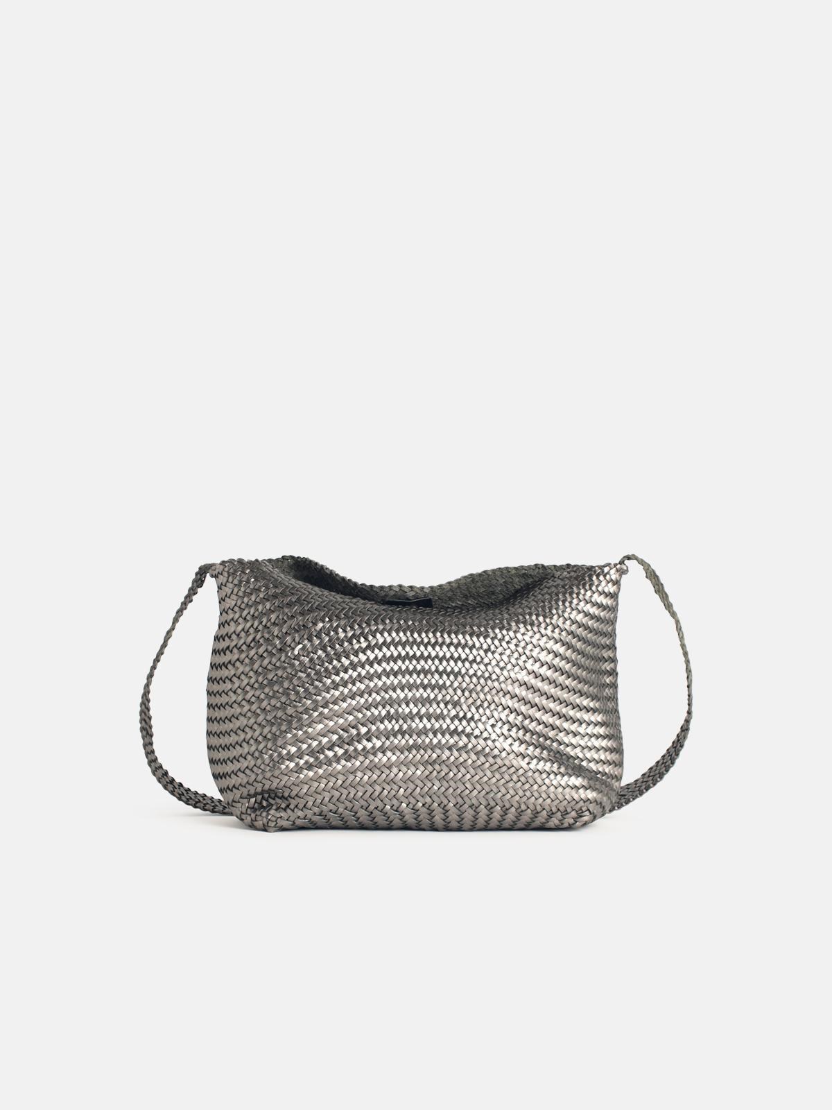 Dragon Diffusion 'santa Marta' 'covert Foil' Leather Bag In Gray