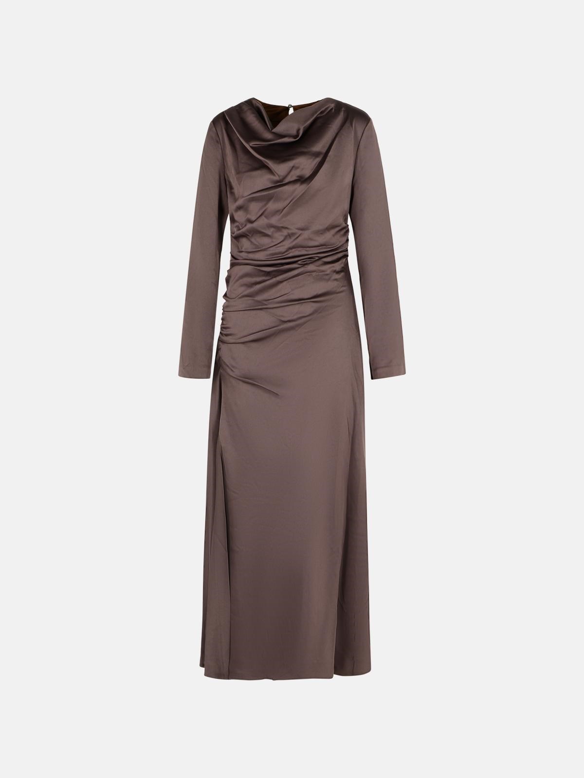 Simkhai 'odessa' Dress In Chocolate Acetate Blend In Brown