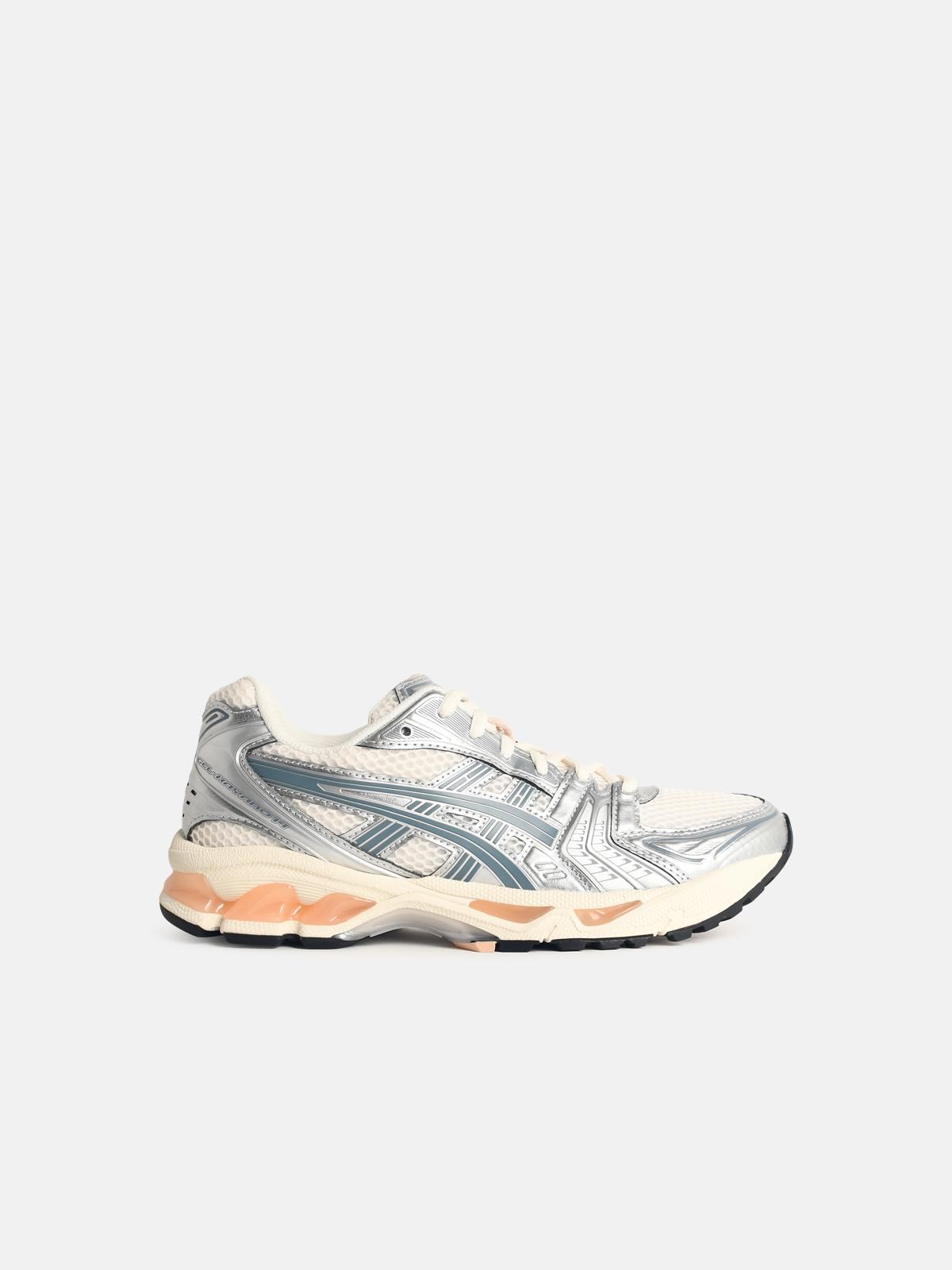 Asics 'kayano' White Fabric Blend Sneakers In White