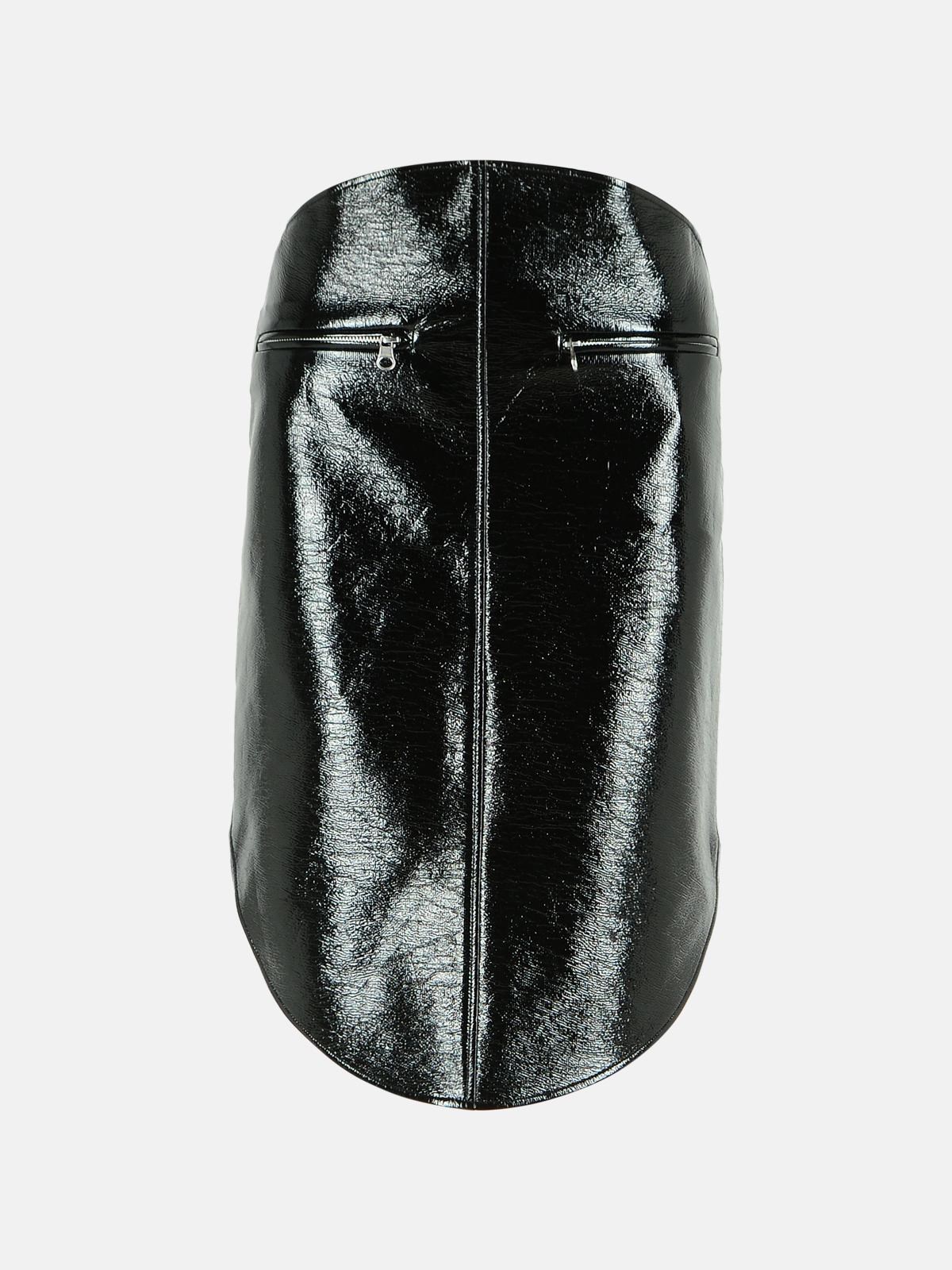 COURREGES Black Cotton Blend Skirt　COURREGES ブラック コットン ブレンド スカート COURREGES