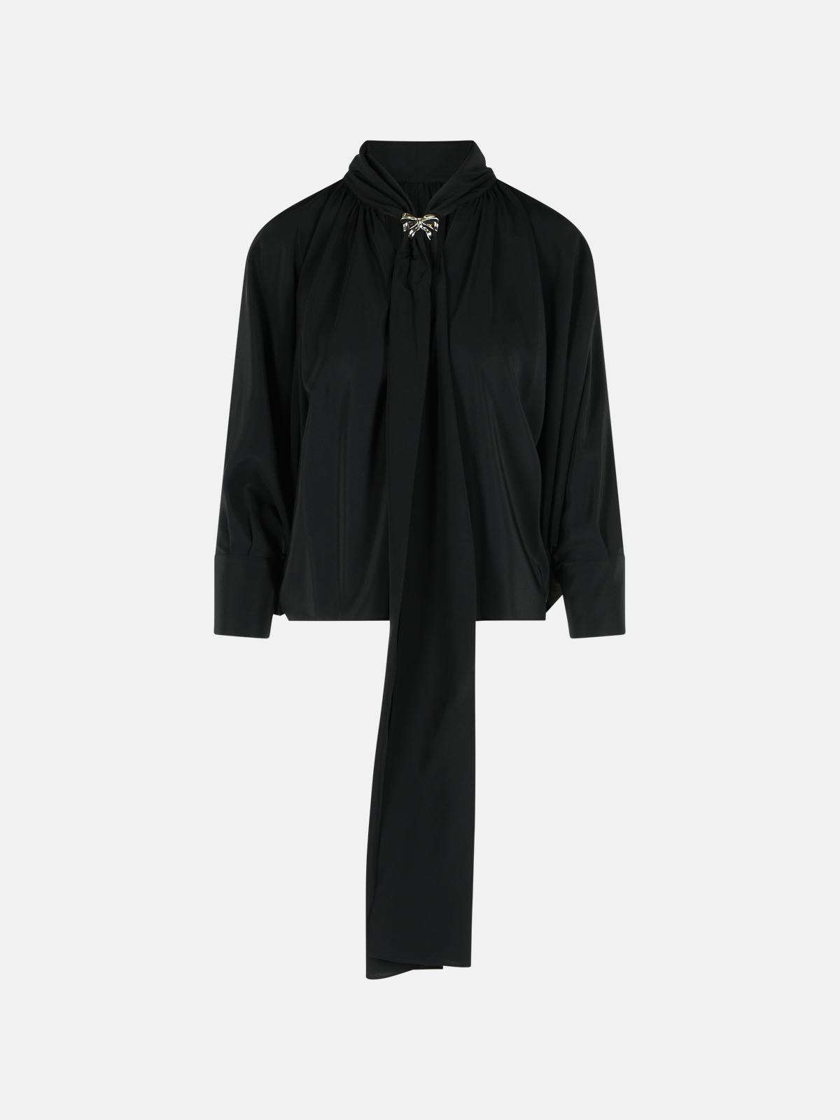 Max Mara 'leonida' Black Silk Shirt
