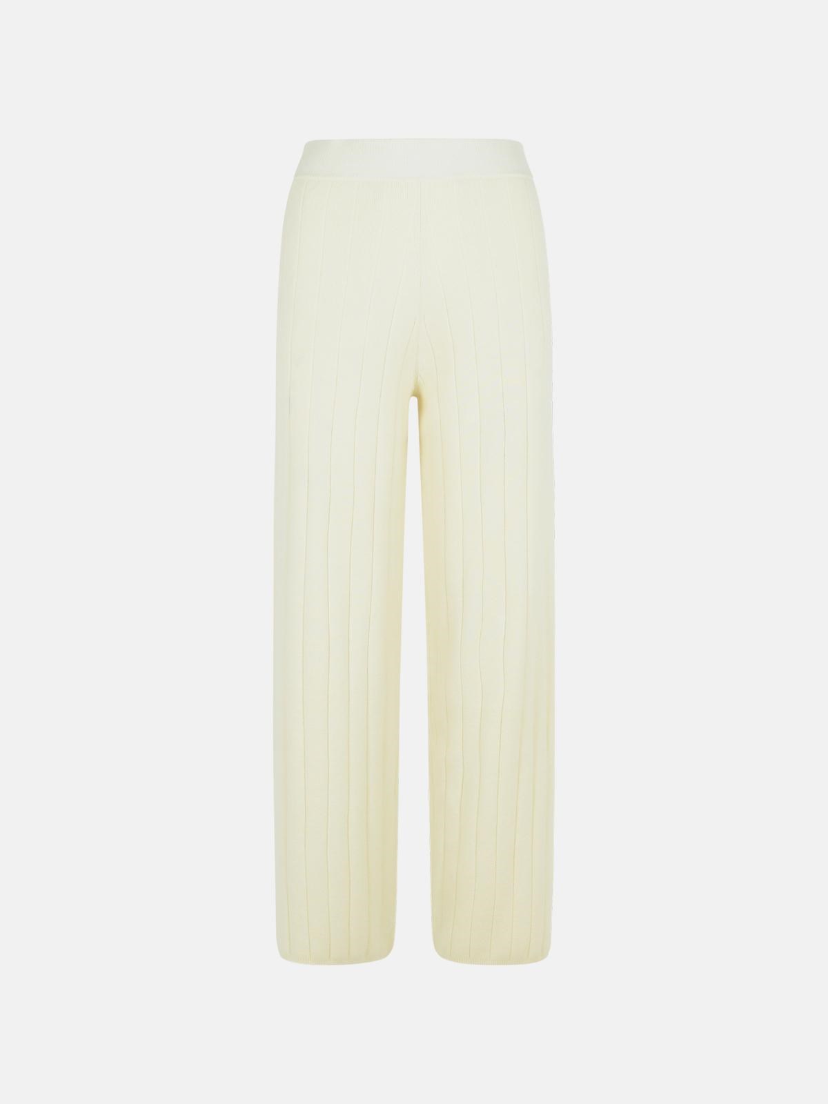 MAX MARA 'Jardin' White Cachemire Jogger Pants　MAX MARA 'Jardin' ホワイト カシミア ジョガー パンツ MAX