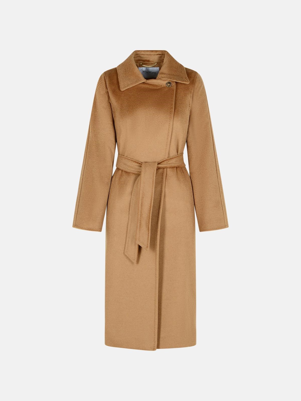 Max Mara Beige Camel Coat In Brown