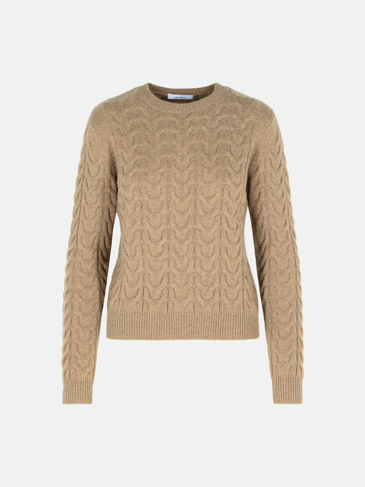 Max Mara Mole Cashmere Sweater In Nude