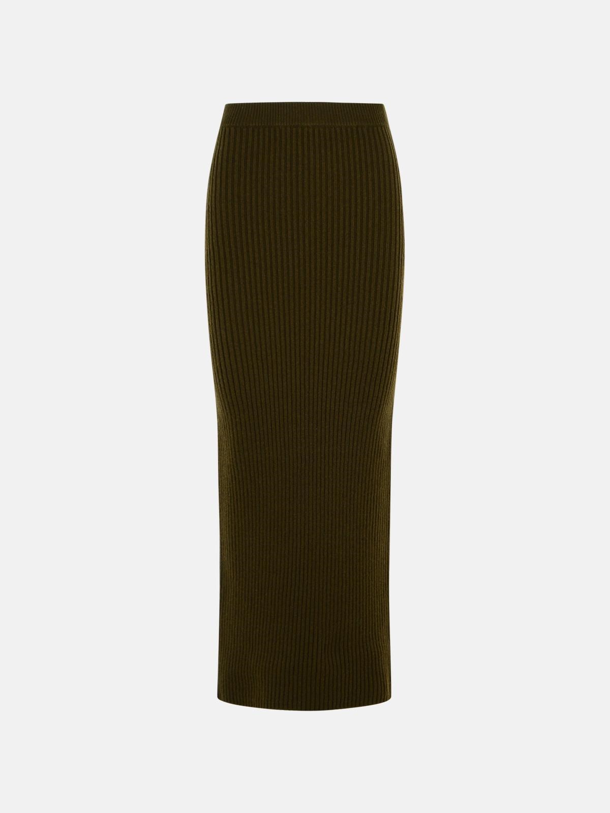 Max Mara Boris 1234 Sheath Skirt In Wool And Cachemire In Black